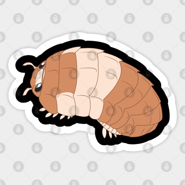 Red Panda Isopod Sticker by TwilightSaint